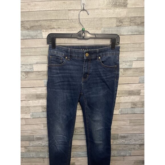 Women’s White House Black market denim jeans skinny dark wash size 0 - Picture 2 of 10